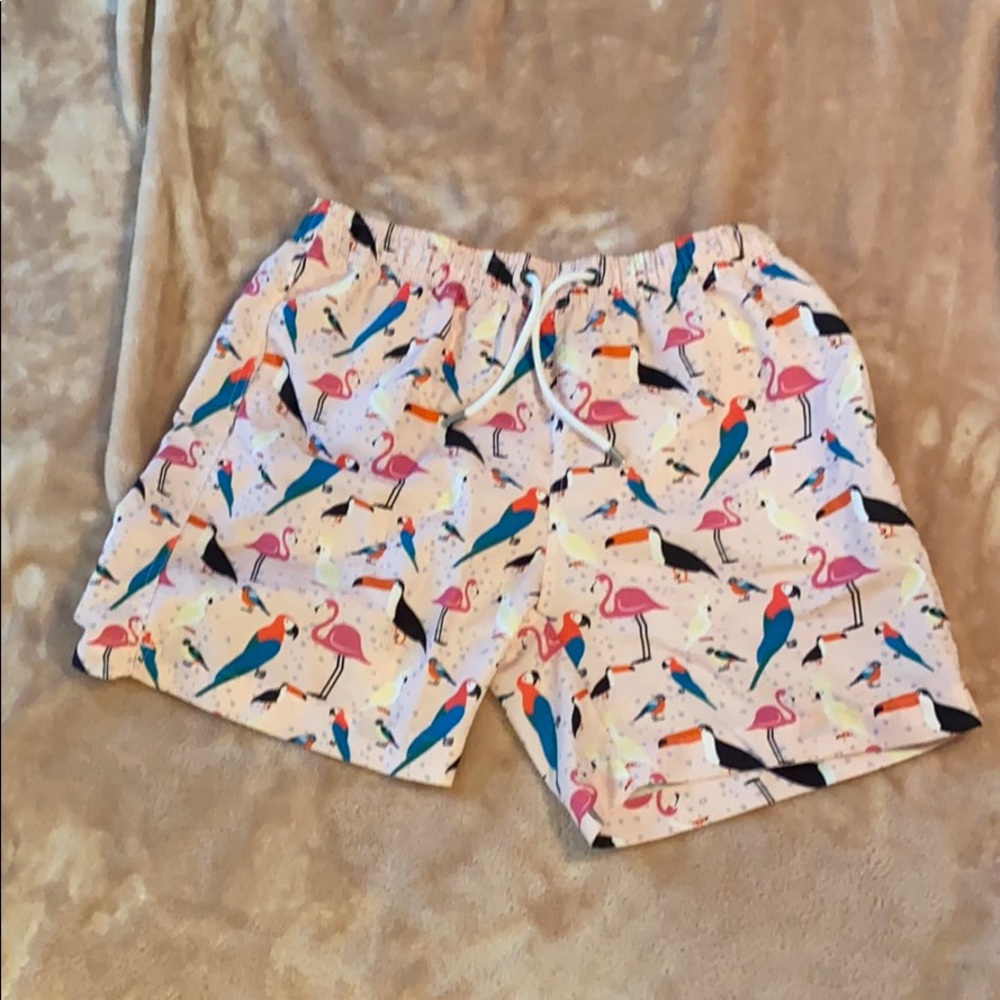 Tropical bird bathing suit